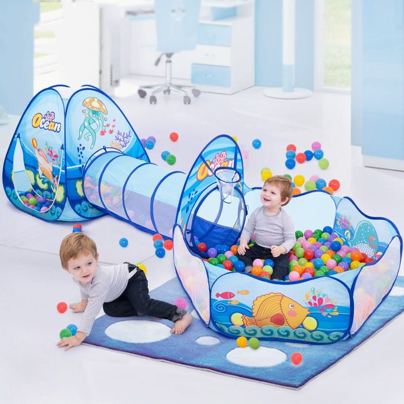 3-in-1 Kids Play Tent, Tunnel & Ball Pool πͺ