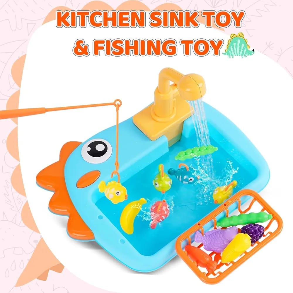 Kids Electric Water Sink Fishing Toy