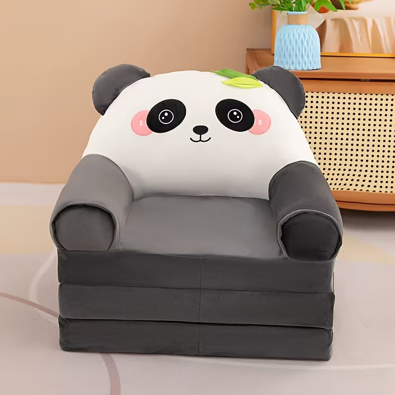 Foldable Kids Sofa Chair โ Soft, Cozy & Space Saving