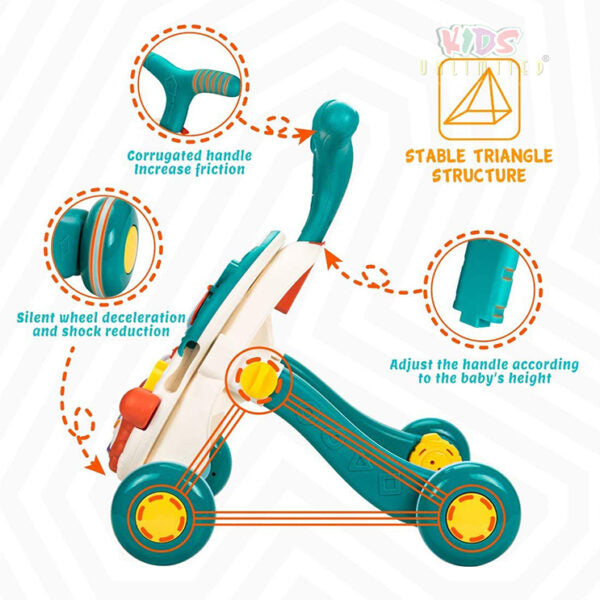 2 in 1 Musical Walker & Activity Table