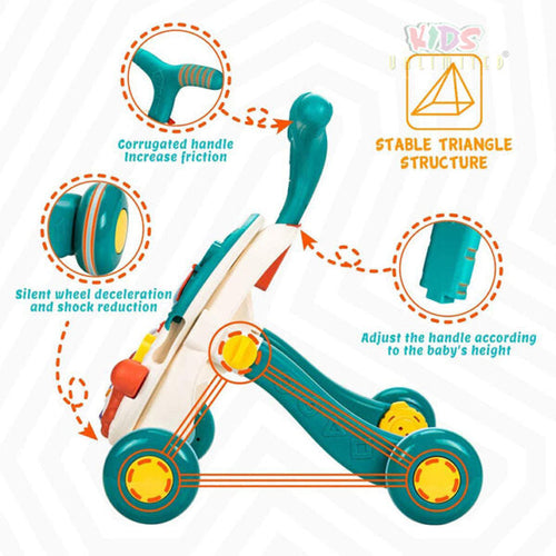 2 in 1 Musical Walker & Activity Table