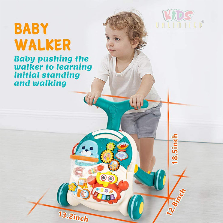 2 in 1 Musical Walker & Activity Table