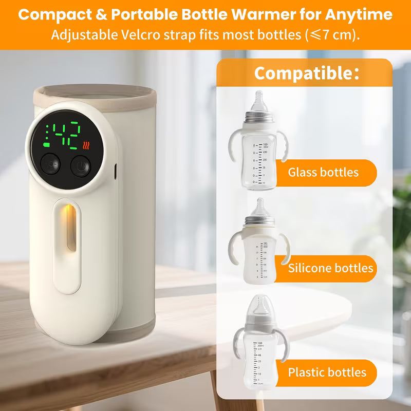 Baby Bottle Warmer & Rechargeable Milk Heater