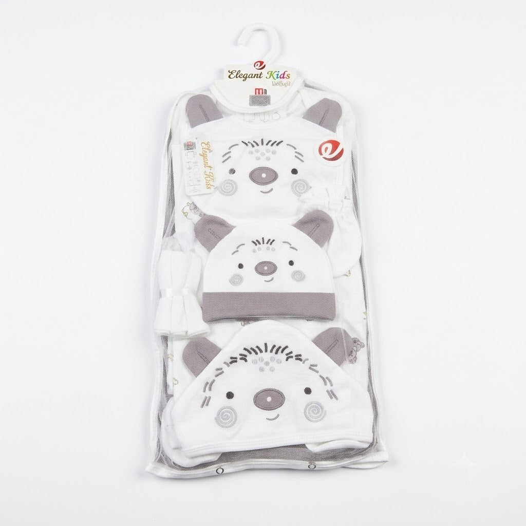 Elegant Kids by Lilsoft 11-Piece Newborn Baby Starter Set – Soft Cotton Hooded Blanket & Clothing Gift Set
