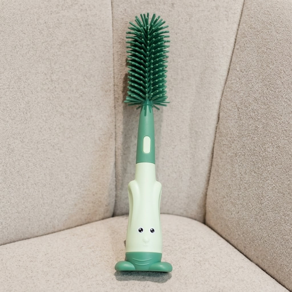 Multi-Function 3-in-1 Silicone Bottle Brush Set – BPA-Free Cleaning Brush with Straw & Nipple Cleaner