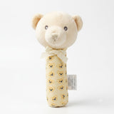 Ultra-Soft Plush Baby Stick Rattle Toy – Easy-Grip Animal Squeaker & Sensory Development Toy for Newborns