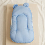 Ultra-Soft Cute Bear Baby Sleeping Bag with Head Shaping Pillow – Portable Newborn Nest & Carry Bed