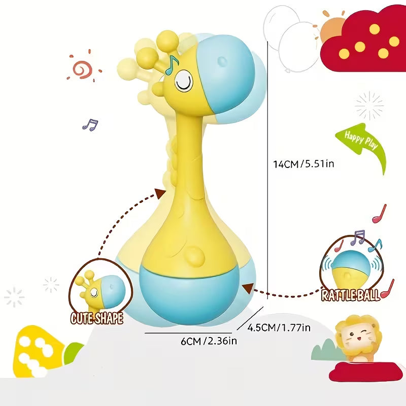 Baby Giraffe Sensory Rattle Toy – Play, Learn and Grow!