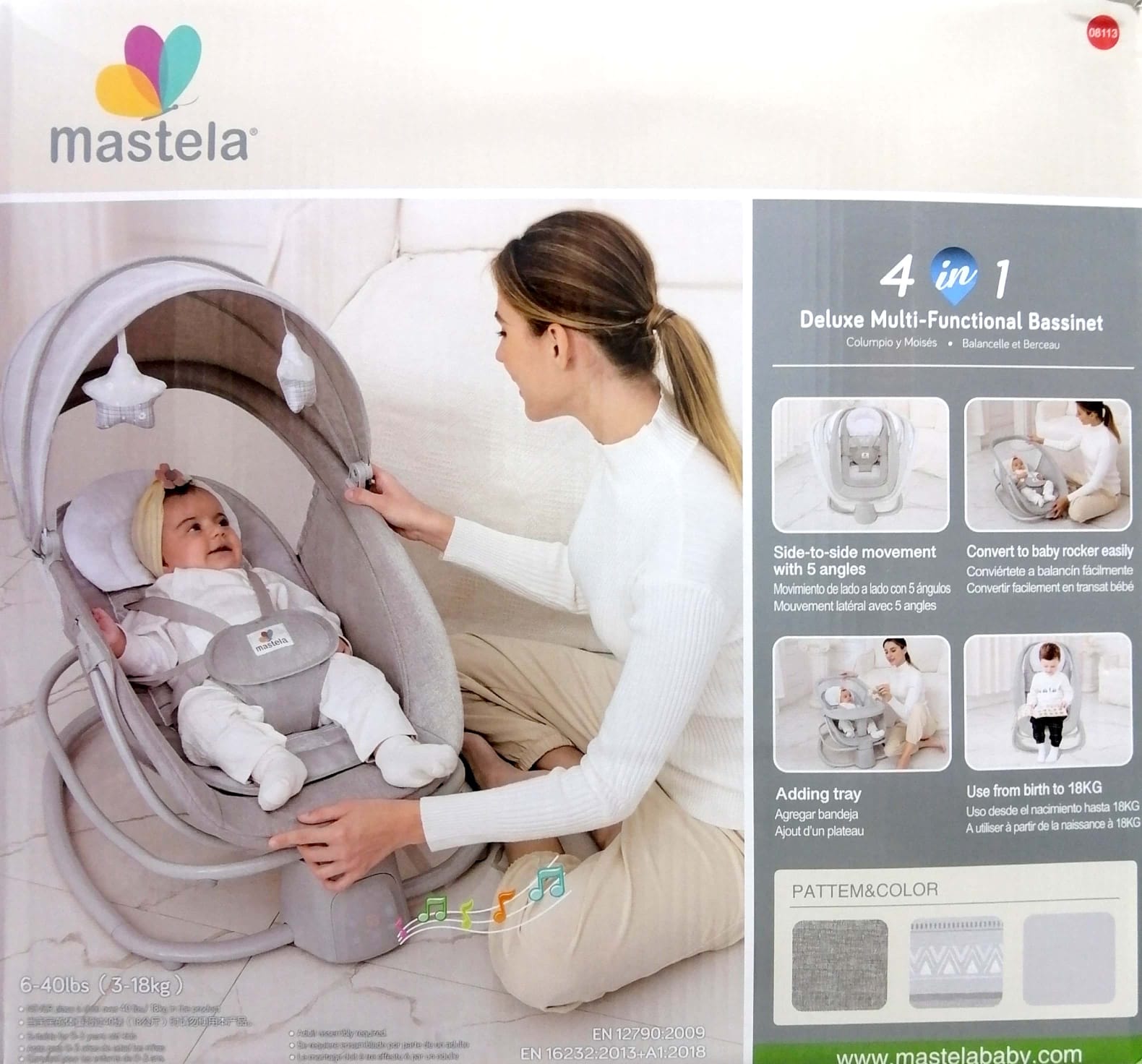 Mastela 4 IN 1 Deluxe Multi-Functional Bassinet