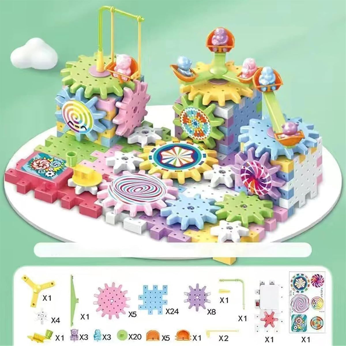 Educational Stem Electric Gears Blocks Toy