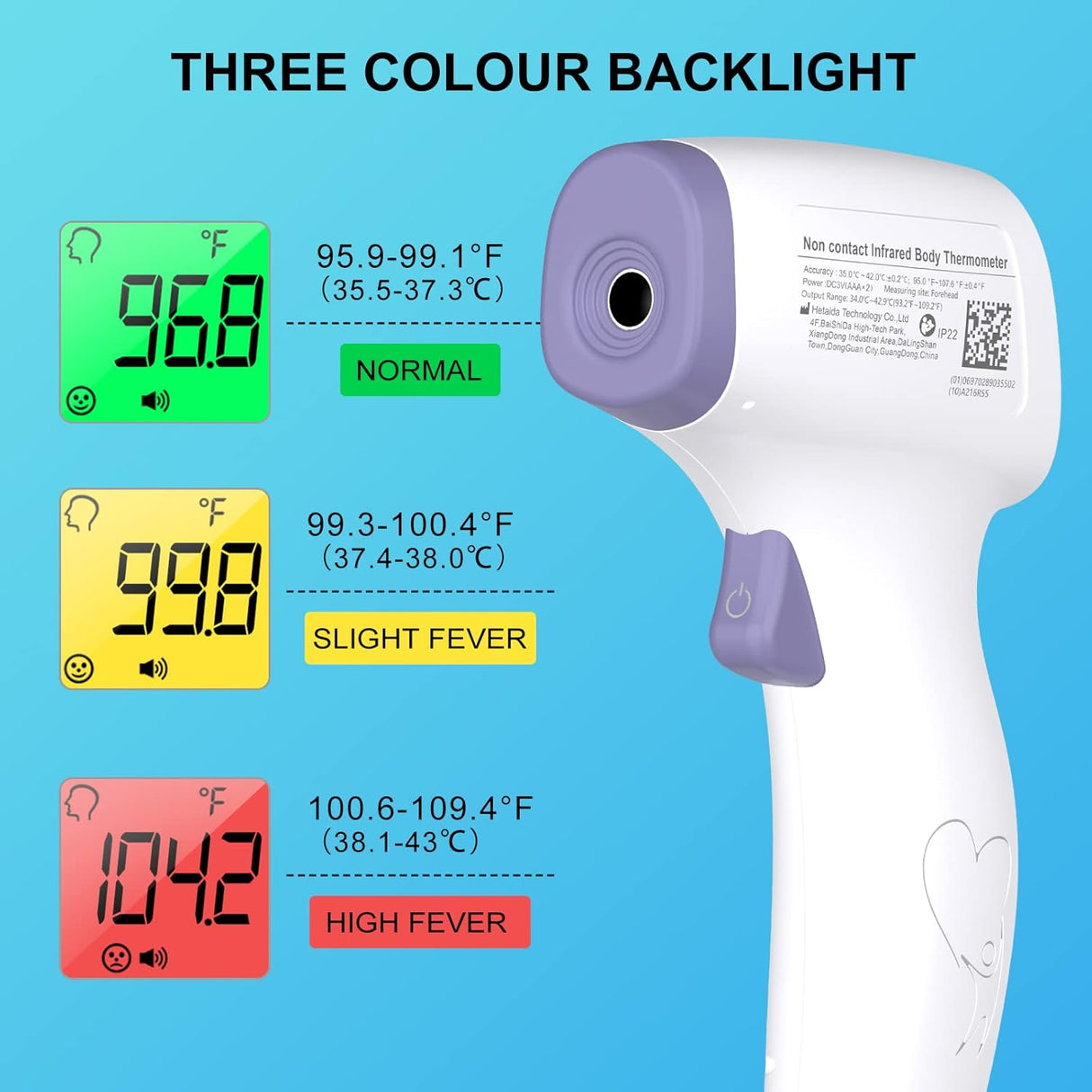 Digital Thermometer for Adults and Kids Gun