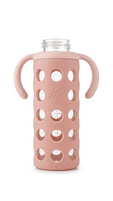 Glass Regular-Neck Feeding Bottle With Handle – 240ml (BPA-Free | Anti-Colic)
