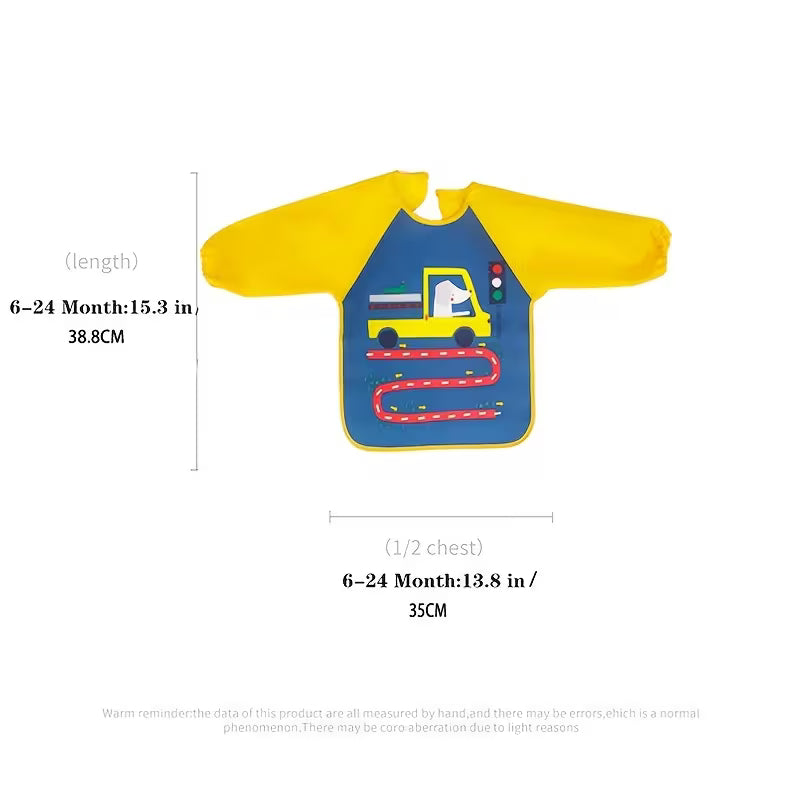 Waterproof Long Sleeve Baby Feeding Bib