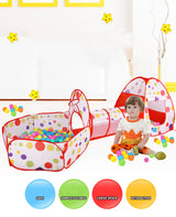 3-in-1 Kids Play Tent, Tunnel & Ball Pool 🎪