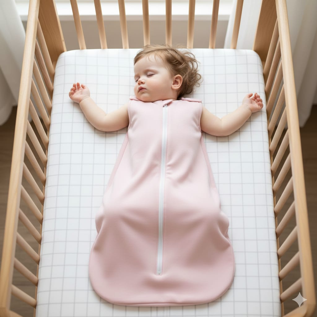 All Season Breathable Baby Sleeping Sack with Detachable Sleeves