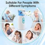 Fast, ultra-fine mist mesh nebulizer in use