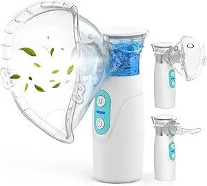 Mesh nebulizer accessories: masks, mouthpiece, and USB cable