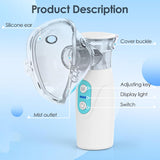 Quiet, lightweight mesh nebulizer for kids and adults