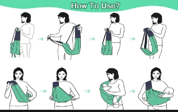 Baby Sling Carrier with Hip Seat (10–30 lbs)