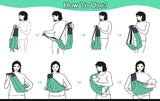Baby Sling Carrier with Hip Seat (10–30 lbs)