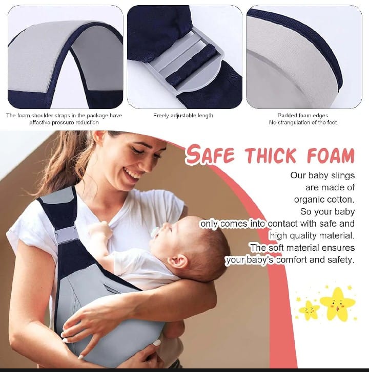 Baby Sling Carrier with Hip Seat (10–30 lbs)