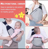 Baby Sling Carrier with Hip Seat (10–30 lbs)