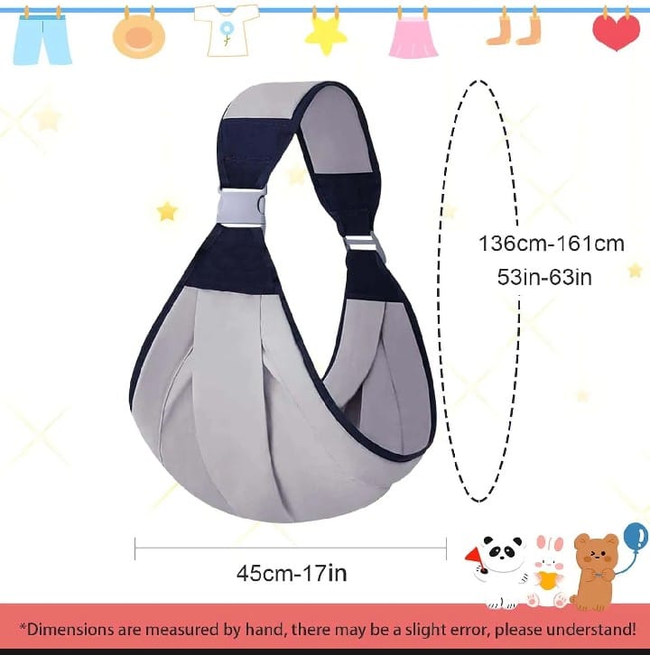 Baby Sling Carrier with Hip Seat (10–30 lbs)
