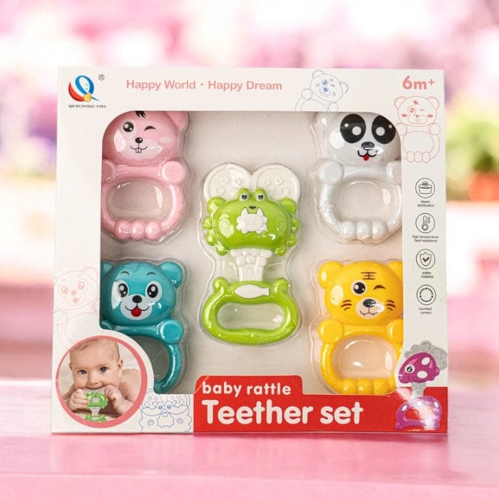 Baby Rattle Teether Set