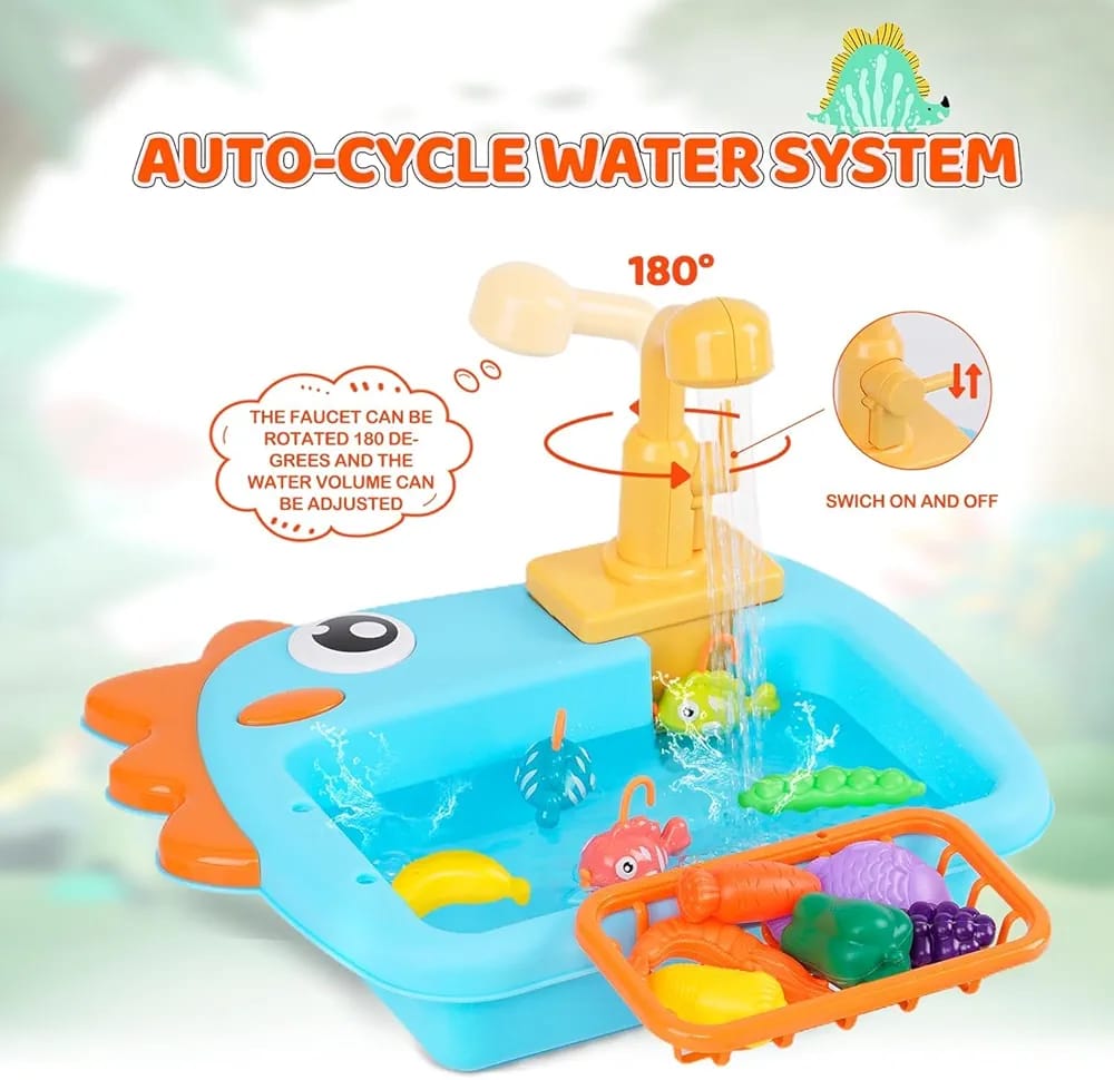 Kids Electric Water Sink Fishing Toy