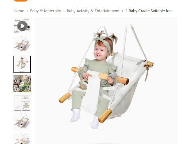 Baby Hanging Cradle Swing