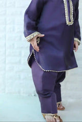 Hoor 3-piece set: kurta, farshi shalwar and matching potli bag