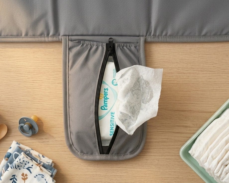 Portable Foam Paded Waterproof Baby Diaper and  Clothes Changing bag