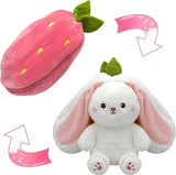 Magical 2-in-1 Strawberry Bunny Plush Toy