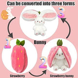 Magical 2-in-1 Strawberry Bunny Plush Toy