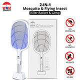Silent Mosquito Killer Racket – USB Rechargeable & Baby Safe