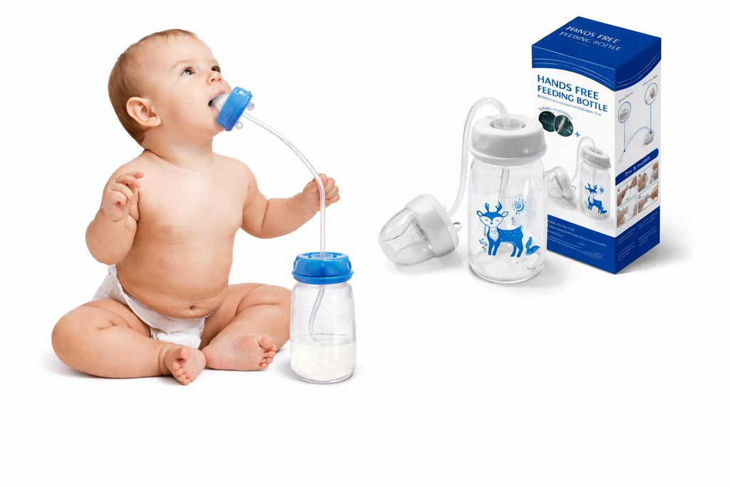 Hands-Free Baby Feeding Bottle