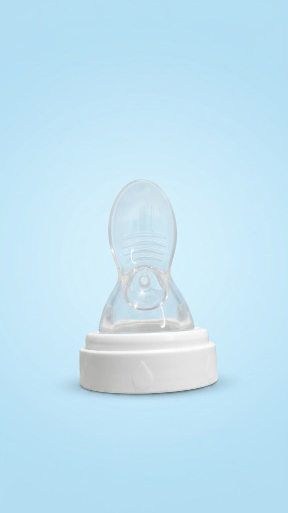 Silicone Baby Food Feeder Bottle with Spoon – Squeeze Feeding Bottle for Infants