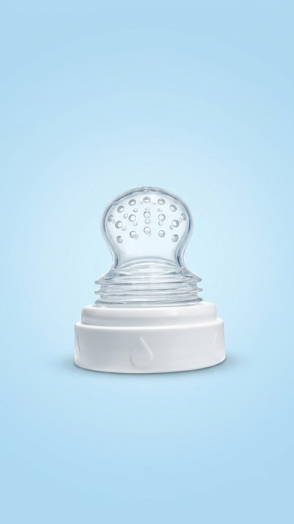 Silicone Baby Food Feeder Bottle with Spoon – Squeeze Feeding Bottle for Infants