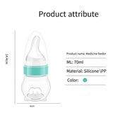 70ml Baby Medicine Feeder | Soft Silicone Infant Syringe Bottle | BPA-Free Liquid Dispenser for Newborns & Toddlers