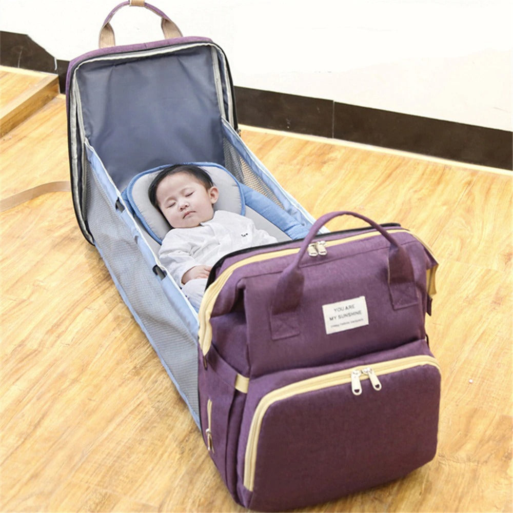 Smart Multi-Functional Baby Bed Bag with Changing Station