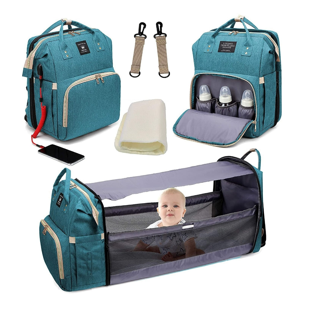 Smart Multi-Functional Baby Bed Bag with Changing Station